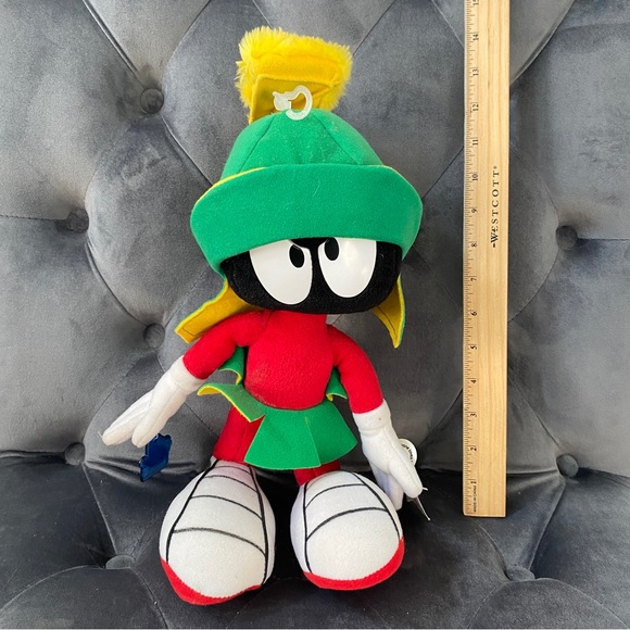 Vintage Looney Tunes Marvin the Martian Plush by Applause 1994 - Picture 8 of 8